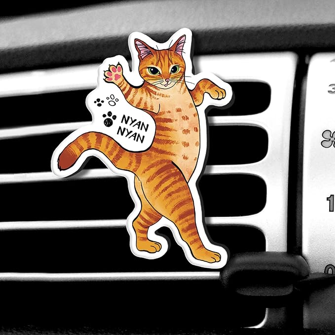WIRESTER Fresh Scented Car Air Freshener Vent Clip, Decorative Accessories, Interior Decoration for Cars - Cute Animal Butt, Cute Dog Cat, Dog Butt Looking Back, Dog Lying