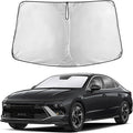 EcoNour Windshield Sunshade Compatible for Hyundai Sonata 2020-2024 2025 2026, Sun Visor for Front Windshield & Window Sun Shade Cover, UV Heat Blocker & Protector, Car Accessories