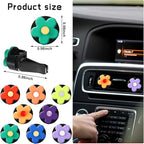 Frienda 8 Pieces Daisy Flower Air Freshener Cute Flower Car Clips Air Vent Clip Car Accessories Interior Decor for Women Girls Charm Colorful Air Vent Decorations(Classic Colors)