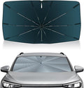 Autorder Windshield Sun Shade Umbrella for 2021-2025 2026 Volkswagen VW ID.4 Accessories,Upgraded Ice Crystal Material,Easy Setup Umbrella Sunshade for Car Windshield,100% Sun Blocking
