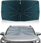 Autorder Windshield Sun Shade Umbrella for 2021-2025 2026 Volkswagen VW ID.4 Accessories,Upgraded Ice Crystal Material,Easy Setup Umbrella Sunshade for Car Windshield,100% Sun Blocking