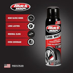 Black Magic BC23220 Tire Wet Spray, 14.5 Oz. - Weather and Rinse-Resistant Formula That Leaves Tires Looking Wet, Black and Glossy With Just One Spray
