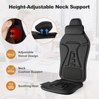 Vibration Seat Cushion with Heat & Cooling, Chair Pad for Office & Home, 6 Motors, Adjustable Modes, Portable Comfort Cushion for Sitting Support