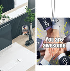 Custom Car Air Fresheners Bulk 10–100 PCS, Personalized Double-Sided with Photo Text Logo, Wholesale Auto Air Freshener for Wedding Party Business Promotion Gifts (Personalized, 10PCS-Rectangle)