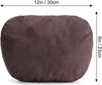2PCS Car Pillow for Car Neck Pillow for Driving Seat Neck Support Soft Cushion Back Support Head-Rests for Vehicle Sleeping with Elastic Adjustment Strap (Coffee, Head)
