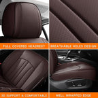 Car Seat Covers,Car Seat Protector Waterproof,Seat Covers Front Set, Car Seat Protectors,Automotive Seat Covers Fit for Most Cars Brown