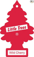 Car Freshner U1P10311 Little Trees Cherry Air freshener, 24 Pack