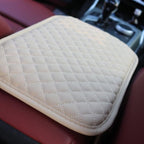 KAELTHAS Car Center Console Cushion Armrest Cover with 2 Storage Bags (Beige,Mid-Size)