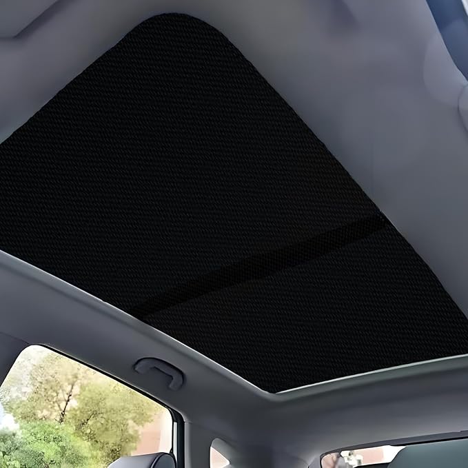 Car Sunroof Shade Compatible with Mercedes Benz GLE 350/450 2020-2024, Foldable Glass Roof Sunshade with Storage Bag, Heat Insulation Sun Protection Roof Interior Sunshade