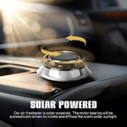 Wuyaoyao Car Air Freshener, Rotating Solar Energy Car Fragrance Diffuser, Long Lasting Automotive Scents Air Freshener Diffuser, Mini Aromatherapy Air Purifier for Most Vehicles(White, Cologne)