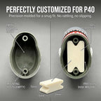 P-40 Warhawk Car Air Freshener with Spinning Propeller - Vent Clip Dashboard Decor for Men, Long Lasting Odor Eliminator & Aviation Gift (5pcs Freshener Refills)