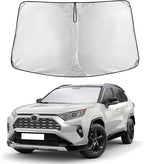 EcoNour Windshield Sunshade Compatible for Toyota RAV4 2019-2024 2025,2026 LE, XLE, Premium, XSE, Limited, SE, TRD Off-Road, Sun Visor for Front Window Sun Shade Cover, UV Protector, Car Accessories