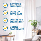 Gonzo Natural Magic Odor Air-Magnet with Activated Charcoal - 14 Ounce (2 Pack) - Odor Eliminator for Car Closet Bathroom and Pet Area Captures and Absorbs Smoke Odors