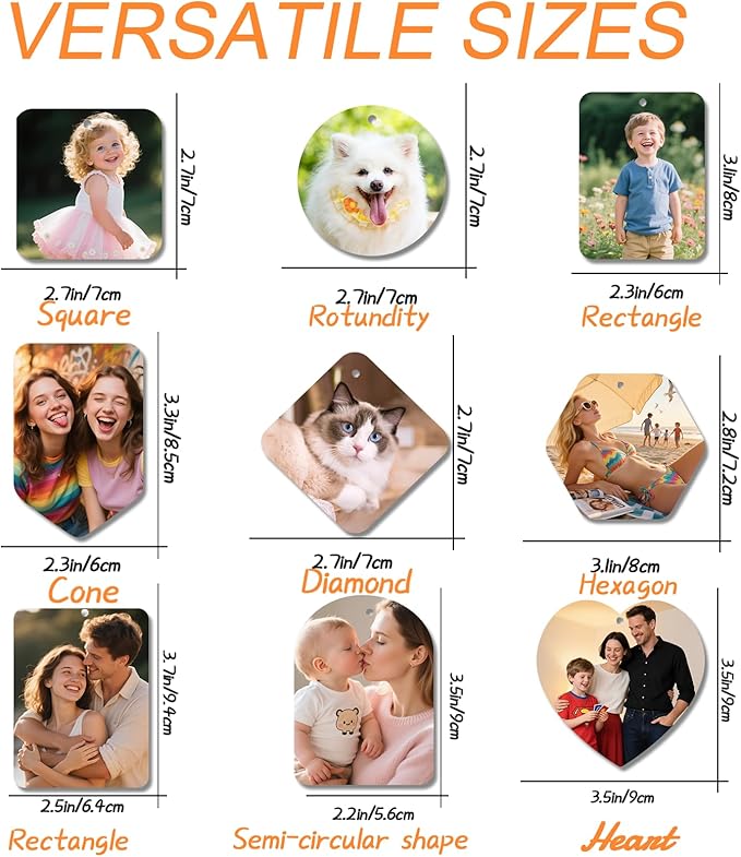 Custom Air fresheners with Picture,Personalized Air Freshener for Car,Cute Hanging Car Air Fresheners for Women,Double-sided Photo Printing Hanging Car Scents 30 scents available