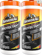 Armor All Extreme Shield Protectant Wipes by Armor All, Interior Car Cleaning Wipes with UV Protection Against Cracking and Fading, 25 Count (Pack of 2)