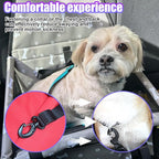 Pet Car Seat, Breathable & Waterproof Oxford Dog Car Booster Seats with Seat Belt and Mesh Window, Portable Foldable Travel Look Out Bag for Small Medium Dogs & Cats (Grey, 1PC)