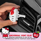 Sanrio Hello Kitty Car Air Freshener for Cars Trucks SUVs, Hello Kitty and Friends Cute Car Accessories for Women Car Decor Hello Kitty Car Accessories, Replaceable Scent Pods - Tropical Fruit Scent
