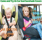 MHWGY Car Seat Sun Shade Cover, Reflective Baby Seat Covers to Keep The Car Seat Cool, Auto Window Sun Protection with Shade Reflector UV Ray Helpers(Maximum Extension Size: 53.1" x 47.2")