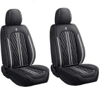 Premium Nappa Leatherette Car Seat Cover Set Custom Fit for Honda CR-V CRV 2000-2023 2024 2025 2026 Water-Proof Breathable Faux Leather Seat Cushion Protectors (Front 2 Seats,Grey Line)