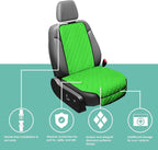 FH Group Car Seat Cushion – Neosupreme Single Front Seat Cover with Front Pockets, Airbag Compatible, Universal Fit Car Seat Cushion for Driver or Passenger Seat, SUV, Truck, Sedan & Van – Green