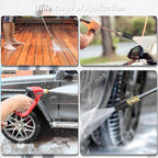 Pressure Washer Tips Turbo Nozzle, Max 4000 PSI 360°Rotating Power Washer Nozzles with 1/4" Quick Connect, 5 Spray Nozzle Tips for Cleaning Brick, Concrete, 4.0 GPM 4.0 Orifice