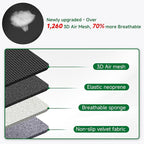 GIANT PANDA Fit Chevy Silverado 1500 2500 3500 Front Car Seat Cover, 3D Air Mesh Breathable Seat Protector, Black(2-Pack)