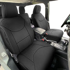AOMSAZTO Seat Covers for Jeep Wrangler 2-Door 2013-2017 - Wrangler JK 2-Door Full Set - Front & Rear Seat Covers
