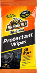 Armor All Car Protectant Wipes, Interior Car Wipes with UV Protection Against Cracking and Fading, 60 Count