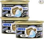 ABRO Car Air Fresheners: Canned, Spill Proof Airfreshener for Home, Office, or Car Accessories Interior, Up to 60 Days - 3Pck New Car Smell Ice Scent