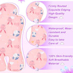 Pinkunn Gel Car Seat Baby Cooling Pad for Summer Breathable Stroller Cooler Pad Multifunctional Carseat Cooling Mat for Baby Child Dining Chair Safety Seat Stroller(Pink,Rabbit)