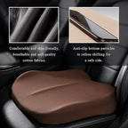 Car Seat Cushion, Comfort Memory Foam Car Cushion, Non-Slip Auto Booster Seat Cushion for Improve Driving Vision, Suitable for Vehicles Trucks SUVs Car Accessories (Coffee)