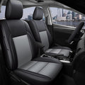 AOMSAZTO Car Seat Covers for Toyota Corolla 2014 2015 2016 2017 2018 2019 L,LE,LE Eco,Plus Sedan Car Seat Cover Full Set Waterproof, Custom Fit Full Set Faux Leather (Black+Gray, 2014-2019 Corolla)