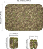 Poncho Liner Military Insulation Blanket Camo with Compression Carry Bag for Outdoors Hiking Jungle Hunting Gear