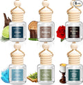 Premium Car Air Freshener, 6 Pack Deep Luxury Scent Essential Oil Diffuser, Long Lasting Fragrance Interior Decor Unisex,Hanging Aroma Diffuser Executive Business Car Accessories Mens Gifts