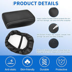 Nilight Center Console Cover Compatible with 2011-2019 Ford Explorer PVC Leather Armrest Cover for Car Middle Center Console Cushion Pad Waterproof Console Covers Car Armrest Box Cover Black