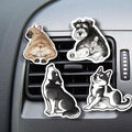 WIRESTER Set of 4 Fresh Scented Car Air Freshener Vent Clip, Decorative Accessories, Interior Decoration for Cars - Dogs, Cats, Animal