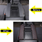 Car Leather Center Console Protector Cover Compatible with Toyota Tundra/Sequoia 2022-2026, Center Console Armrest Seat Box Cover Cushion Lid Protector Pad Waterproof Anti-Scratch Interior Accessories