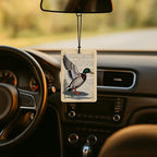 Vintage Mallard Duck Car Air Freshener 4 Pcs, Rustic Farmhouse Farm Animal Air Freshener Hanging for Cars Books Closet Drawer, Mallard Duck Lover Gifts Car Accessories for Women Men