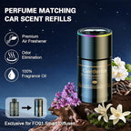 Smart Car Air Freshener Diffuser - 270-Day Long-Lasting Essential Oil (6.09oz/180ml), Auto On/Off Sensor, Ultrasonic Dual Modes, Multi-Mode Adjustable, Natural French Fragrance Oils,Gardenia Scent