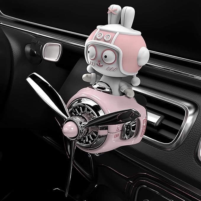 Rabbit Car Air Fresheners Pilot Car Diffuser Cute Car Perfume Funny Car Fragrance