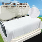 YOKYHOM Golf Cart Seat Covers for 2/4-Seater, Microfiber Seat Towel Blanket, Keeps Seats Cool, Clean & Comfortable, Fits EZGO, Club Car, Yamaha, 51"x31"