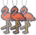 Flamingo Car Air Freshener 4 Pack Scented With Premium Oils By Fresh Fresheners