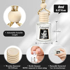 4 Pack Car Air Freshener Hanging, Natural Essential Oil Car Fresheners Long Lasting Car Fresheners Diffuser,Air fresheners for Home,Cute Car Interior Accessories for Women/Men