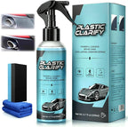 Plastic Refurbishment, Car Trim & Plastic Restorer for Refreshing Faded Plastic, Leather, Vinyl & Rubber Trim with Polish, Automotive Shiny Stuff, Black Exterior & Interior Care-200ml