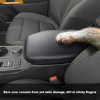 SXCY for 2024 2025 2026 Ford Ranger Armrest Cover (w/Privacy Storage) for 2024 2025 2026 Ford Ranger XL/XLT/Lariat/Raptor Accessories 2025 2026 Ranger Center Console Cover Silicone Full Cover