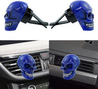Skull Car Air Fresheners Cute Cool Funny Air Conditioning Vent Perfume Diffuser Decoration Interior Car Accessories 2 pcs