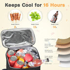 Backpack Cooler, 30 Cans Insulated Lunch Backpack for Men & Women, Portable Leak Proof Cooler Bag for Work Office Picnic Beach Hiking Camping Travel
