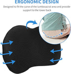Car Seat Cushion for Car Seat Driver- Memory Foam Car Seat Cushions for Driving - Low Back & Tailbone Pain Relief Car Seat Pad (Black)