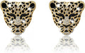 Bling Rhinestone Leopard Head Car Air Freshener Vent Clip, Sparkly Cheetah Print Auto Decoration, Refillable Essential Oil Diffuser, Cute Car Accessories for Women