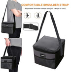 6 Can/5L Lunch Bag for Women Men Portable Lunch Box Small Cooler Bag Soft Collapsible Reusable Insulated Lunch Tote for Everyday Work Travel (Orange)